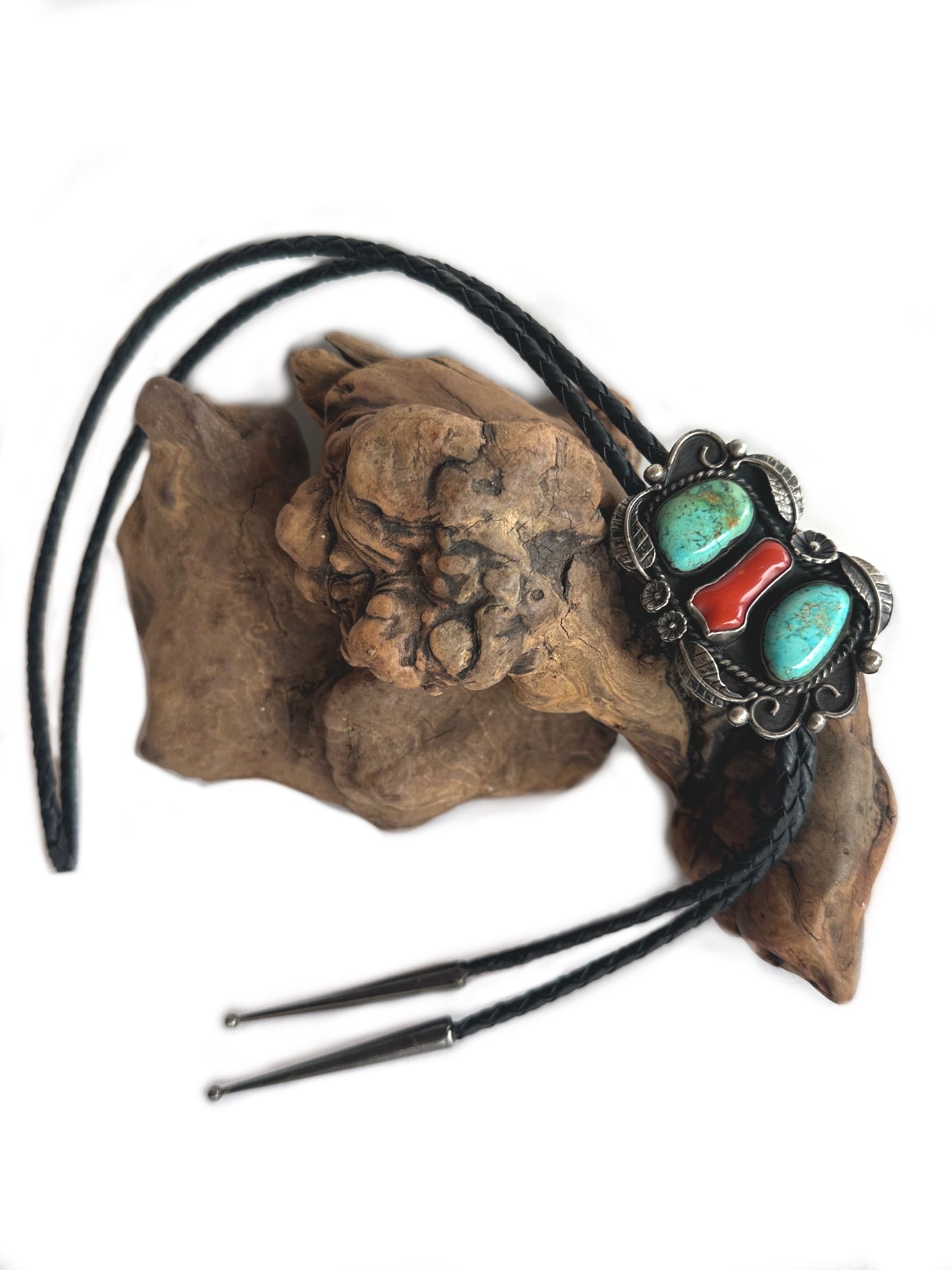 Coral and Turquoise Bolo