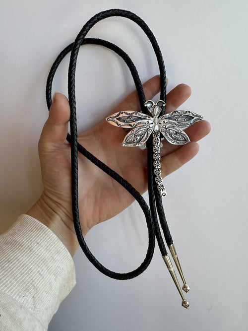 Ben Yazzie Dragonfly Bolo Tie