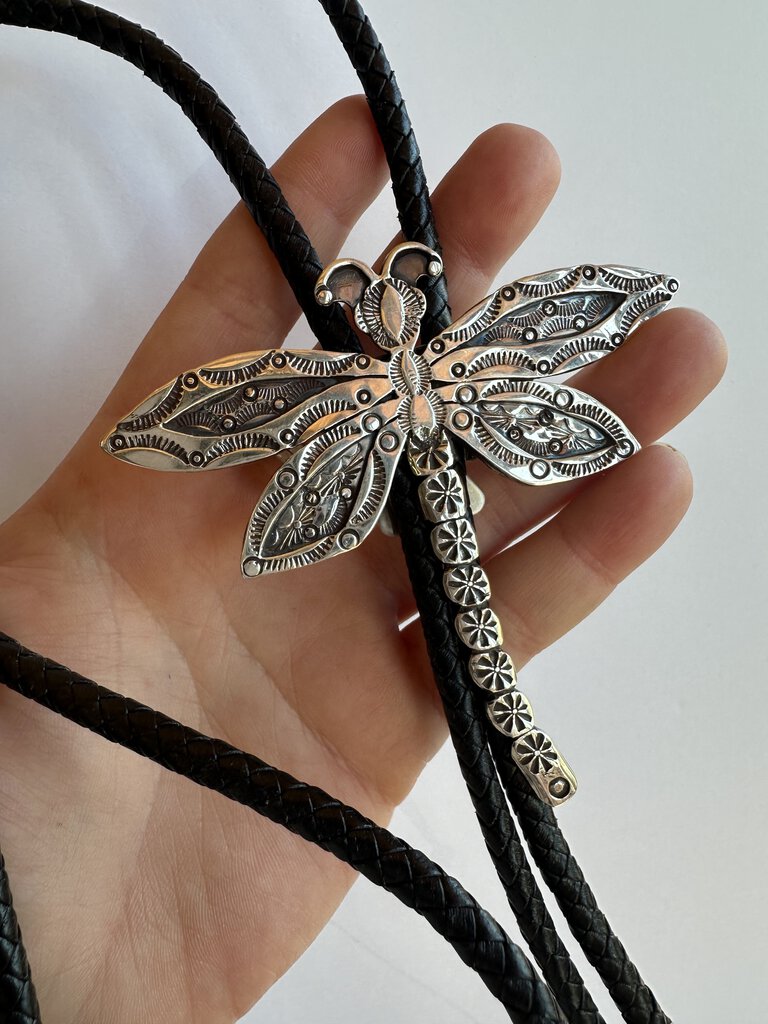 Ben Yazzie Dragonfly Bolo Tie