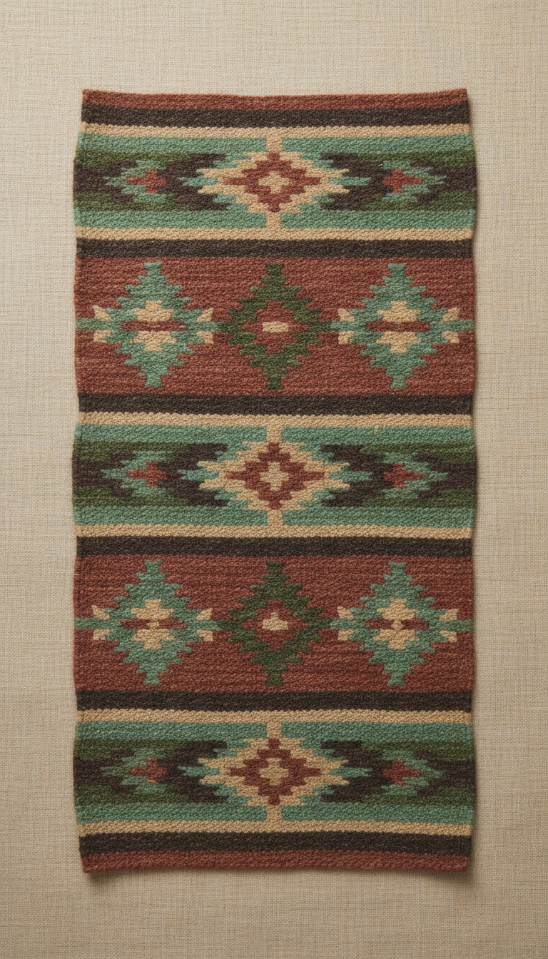 Handwoven Wool Table Runner